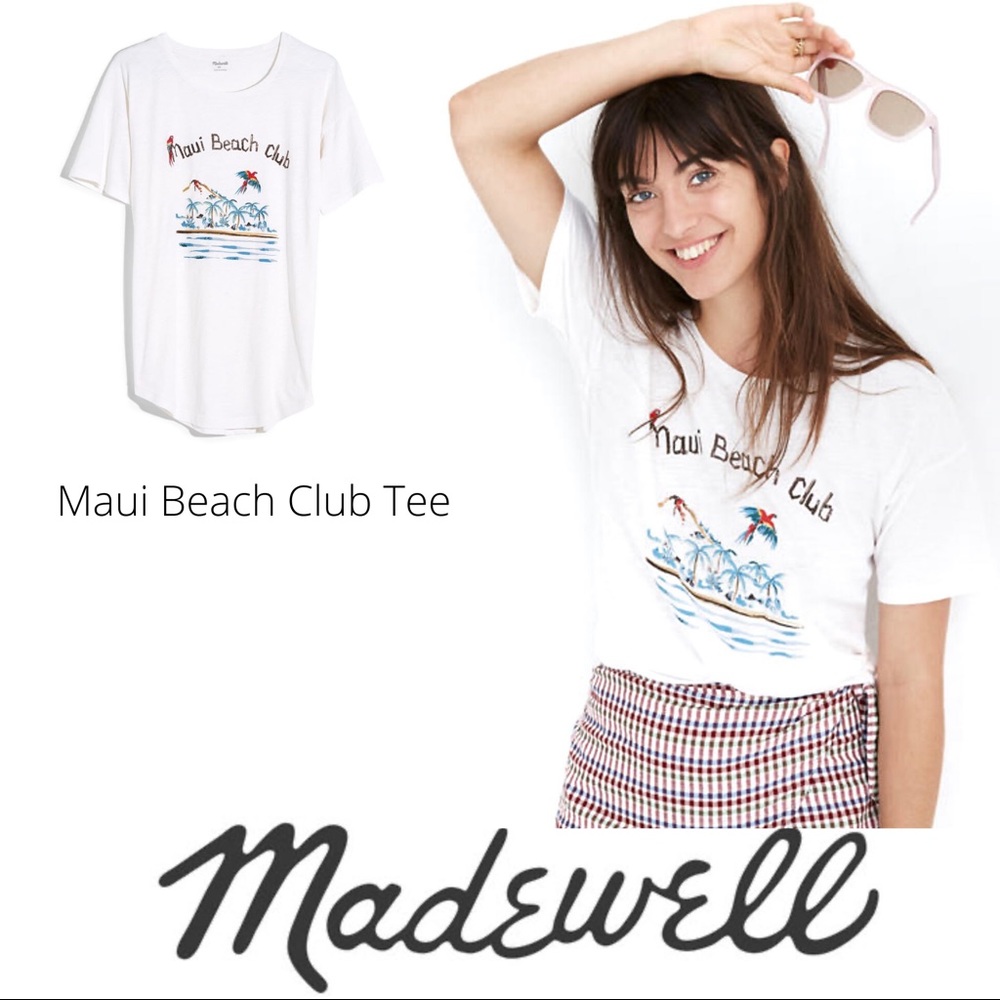 NWT Madewell Maui Beach Club Tee